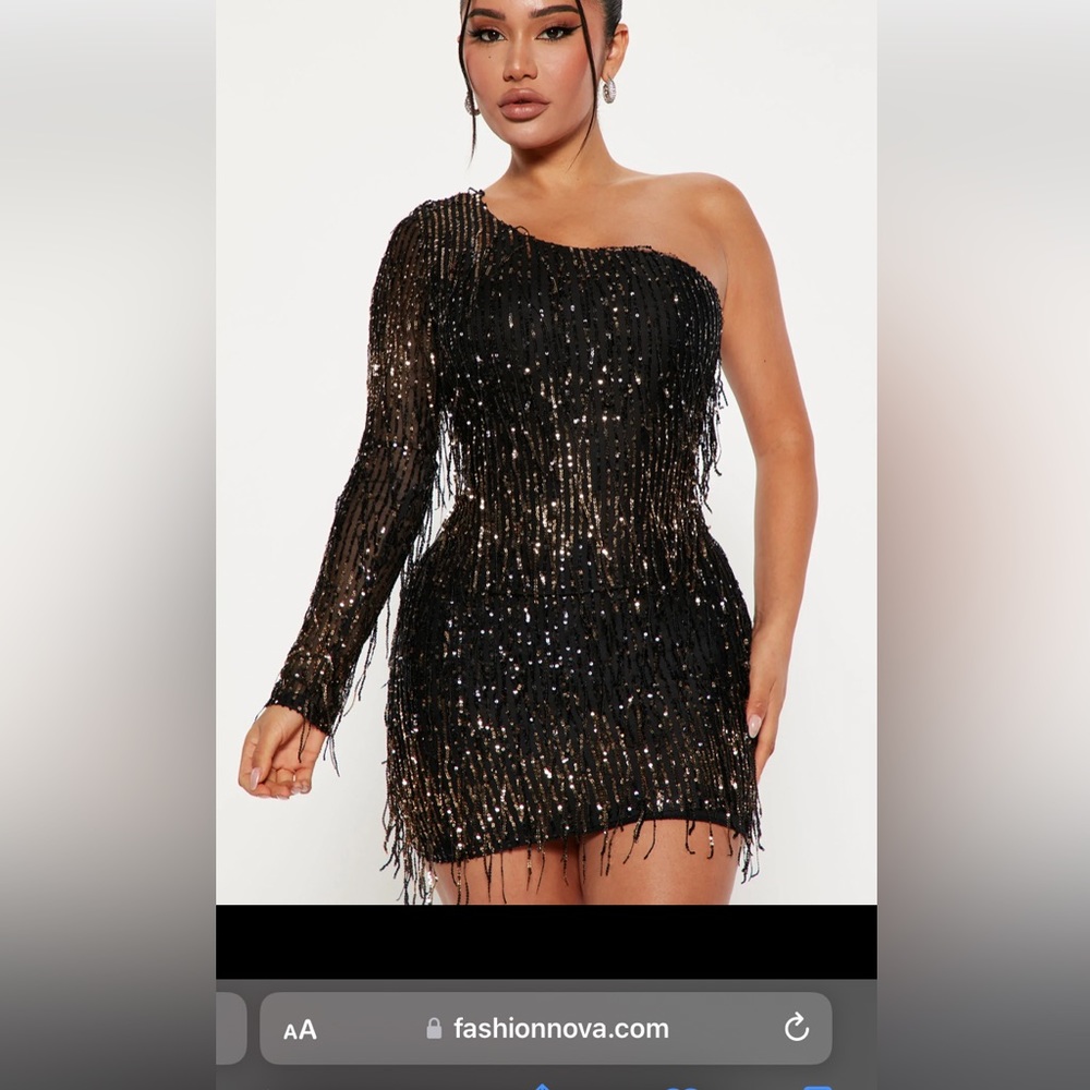 Sequin mini dress